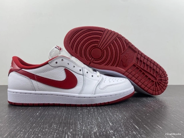 White 1 Jordan 705329-101 Retro Varsity Low Red 1105